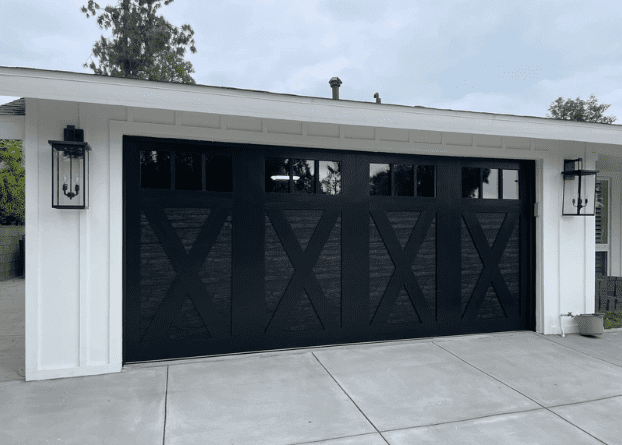 Insulated steel garage door installed on a California home by Archway Garage Doors